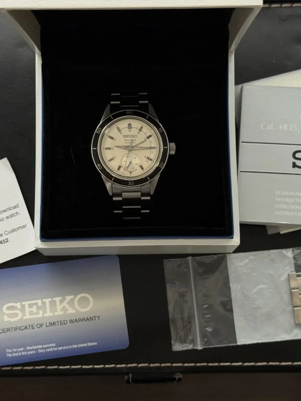 Seiko Presage Style 60's Series Automaticcream Watch Seiko Presage / Ref SSA447